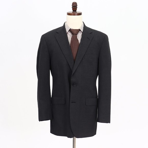 Brooks Brothers 43L Gray Solid 2-Button Sport Coat Blazer Jacket V767 - Picture 1 of 11